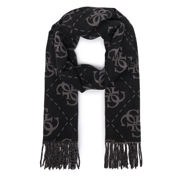 Szalik Guess. Czarne szaliki Guess, z aplikacjami. Za 234.99 zł.