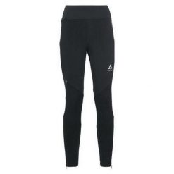 Legginsy do narciarstwa biegowego damskie Odlo Tights Ceramiwarm czarne. Czarne legginsy Odlo, s, bez wzorów. W wyprzedaży za 386.50 zł.