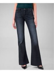 Guess Jeansy 184481 Czarny Flared Fit. Czarne jeansy Guess, z aplikacjami. Za 614.99 zł.