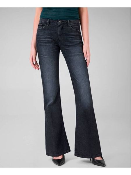 Guess Jeansy 184481 Czarny Flared Fit. Czarne jeansy Guess, z aplikacjami. Za 614.99 zł.