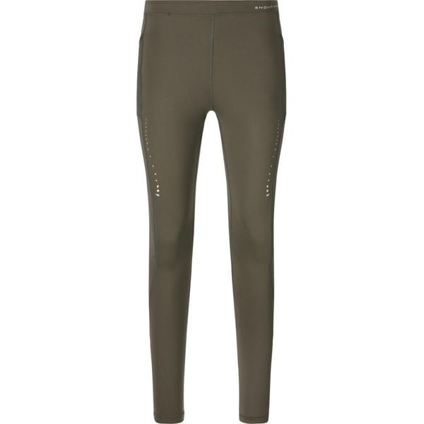 Damskie legginsy Endurance Lindysa. Zielone legginsy ENDURANCE, bez wzorów, z elastanu. Za 170.00 zł.