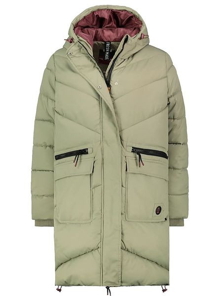 Fresh Made Płaszcz pikowany w kolorze khaki rozmiar: M. Brązowe płaszcze Fresh Made, m, bez wzorów, bez kaptura. Za 249.17 zł.