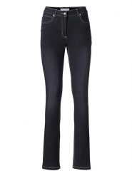 Heine Dżinsy - Slim fit - w kolorze granatowym rozmiar: 46. Niebieskie jeansy Heine, bez wzorów. Za 70.08 zł.