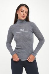 Golf damski wełniany z logo ELISABETTA FRANCHI. Golfy Elisabetta Franchi, bez wzorów, z wełny, bez ramiączek. Za 1,369.00 zł.