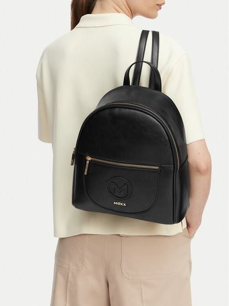 MEXX Plecak CEO-MEXX-L-015-10 Czarny. Czarne plecaki Mexx, bez wzorów, ze skóry. Za 199.99 zł.
