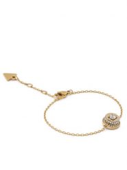 Guess Bransoletka JUBB05 555JW Złoty. Żółte bransoletki Guess, metalowe. Za 249.99 zł.