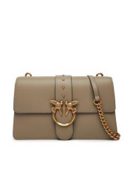 PINKO Torebka Love One Classic ST.CL Al 25-26 PLTT 105857 A0F1 Szary. Szare listonoszki Pinko, bez wzorów, ze skóry, bez dodatków. Za 1,329.00 zł.