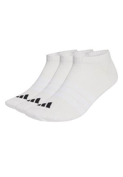 Adidas Thin&Light Essentials Low Cut 3-pack - białe, krótkie skarpety. Białe skarpety Adidas, bez wzorów, z bawełny. Za 43.99 zł.