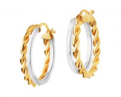 Złote kolczyki - koła,19 mm. Żółte kolczyki Apart, złote. Za 1,749.00 zł.