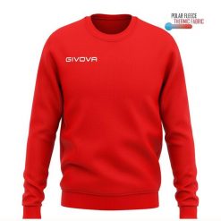 Bluza piłkarska dla dorosłych Givova Maglia One czerwona. Czerwone bluzy Givova, l, bez wzorów, bez kaptura. Za 83.00 zł.