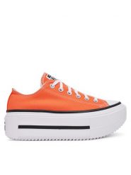 Converse Trampki Chuck Taylor All Star Lift Double Stack Platform A16284C Czerwony. Czerwone trampki Converse, bez wzorów, z materiału, bez zapięcia. Za 269.99 zł.