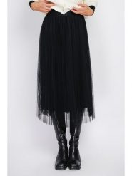 ASSUILI Spódnica w kolorze czarnym rozmiar: 36. Czarne spódnice Assuili, bez wzorów, z tiulu, klasyczne, midi. Za 152.99 zł.