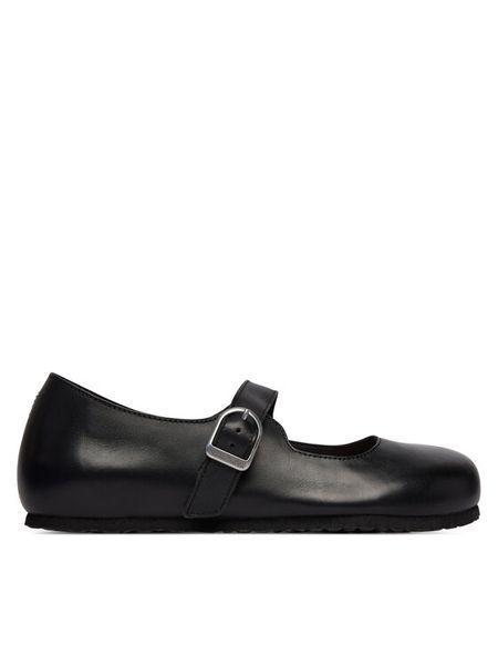 Birkenstock Baleriny Santa Clarita 1030709 Czarny. Czarne baleriny Birkenstock, bez wzorów, ze skóry, bez obcasa. Za 599.99 zł.