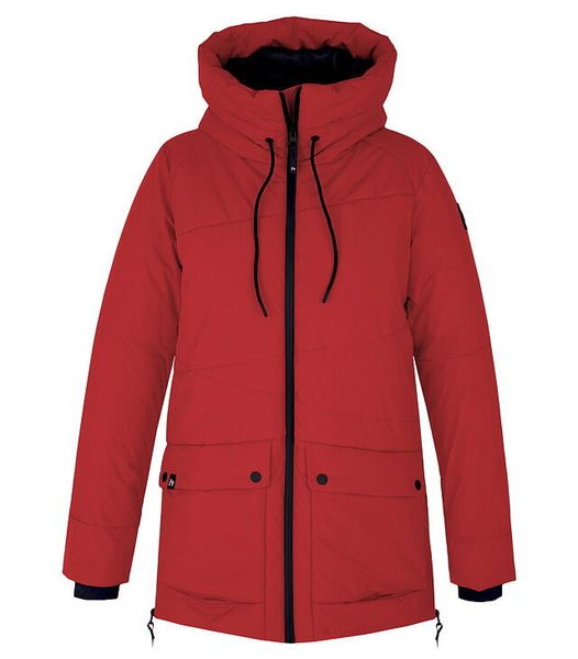 Płaszcz damski Hannah Rebecca. Czerwone płaszcze Hannah, na zimę, s, bez wzorów, z materiału, z kapturem. Za 329.90 zł.