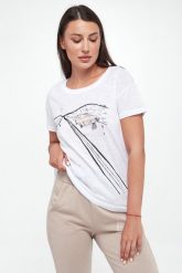 T-shirt damski ARMANI EXCHANGE. T-shirty Armani Exchange, xs, bez wzorów, bez kołnierzyka, bez ramiączek. W wyprzedaży za 231.20 zł.