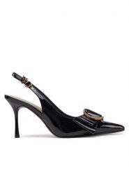 PINKO Szpilki Elsa 06 SD0259 E002 Czarny. Czarne szpilki Pinko, bez wzorów, z lakierowanej skóry, bez obcasa, na szpilce, bez zapięcia. Za 929.99 zł.