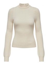 ONLY Sweter w kolorze beżowym rozmiar: L. Brązowe swetry Only, l, bez wzorów, prążkowane, bez ramiączek. Za 81.45 zł.