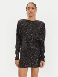 Pinko Sukienka koktajlowa Bernieri 104482 A29J Czarny Slim Fit. Czarne sukienki Pinko, bez wzorów, z syntetyku, wizytowe, bez kołnierzyka, bez ramiączek. Za 949.99 zł.