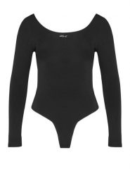 KARL LAGERFELD Body A4W47021 Czarny Slim Fit. Czarne body KARL LAGERFELD, xl, bez wzorów, z wiskozy. Za 389.99 zł.