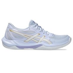 Buty halowe Asics Gel-Rocket 12. Niebieskie obuwie sportowe Asics, bez zapięcia, do biegania. Za 325.50 zł.