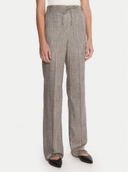 Marella Spodnie materiałowe Elodia 2523136071 Szary Regular Fit. Szare spodnie materiałowe Marella, bez wzorów, z materiału. Za 969.99 zł.