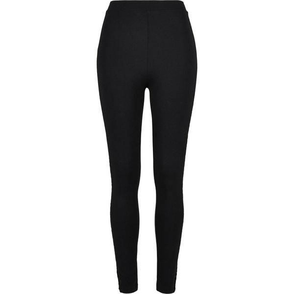 Legginsy damskie Urban Classics flock lace stripe. Czarne legginsy Urban Classics, bez wzorów. Za 183.50 zł.
