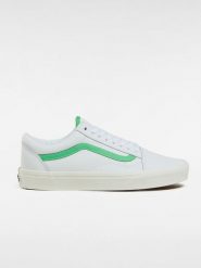Vans Skórzane sneakersy "Old Skool" w kolorze biało-zielonym rozmiar: 44,5. Białe trampki Vans, bez wzorów, bez zapięcia. Za 158.47 zł.