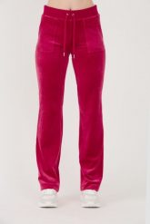 JUICY COUTURE Czerwone damskie spodnie dresowe Del Ray Pocketed Pant, Rozmiar S. Czerwone spodnie dresowe Juicy Couture, s, bez wzorów, z dresówki. W wyprzedaży za 309.99 zł.
