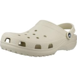 Klapki dla dorosłych Crocs Classic. Brązowe klapki Crocs, bez wzorów, z gumy, bez obcasa. Za 299.00 zł.