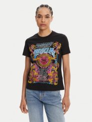 Versace Jeans Couture T-Shirt 78HAHC03 Czarny Regular Fit. Czarne t-shirty Versace Jeans Couture, xl, bez wzorów, z bawełny, bez kołnierzyka, bez ramiączek. Za 629.99 zł.