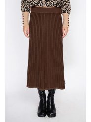 ASSUILI Kaszmirowa spódnica w kolorze brązowym rozmiar: 38. Brązowe spódnice Assuili, bez wzorów, z kaszmiru, klasyczne, midi. Za 130.81 zł.