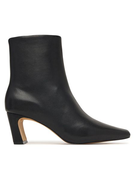 Aldo Botki Bethina 14428952 Czarny. Czarne botki Aldo, bez wzorów, ze skóry, bez obcasa, na słupku, bez zapięcia. Za 679.99 zł.