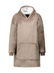 Geographical Norway Bluza polarowa "Uddy" w kolorze szarobrązowym rozmiar: S. Brązowe bluzy Geographical Norway, s, bez wzorów, z polaru, bez kaptura. Za 106.45 zł.