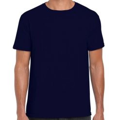 Koszulka Softstyle Dla Dorosłych Unisex. Niebieskie bluzki GILDAN, xl, bez wzorów, sportowe, bez kołnierzyka, bez ramiączek. Za 29.99 zł.