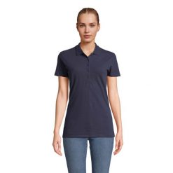 Damska Koszulka Polo Z Bawełny Czesanej Phoenix. Niebieskie koszulki polo SOL'S, s, bez wzorów, z bawełny, bez kołnierzyka, bez ramiączek. Za 152.99 zł.