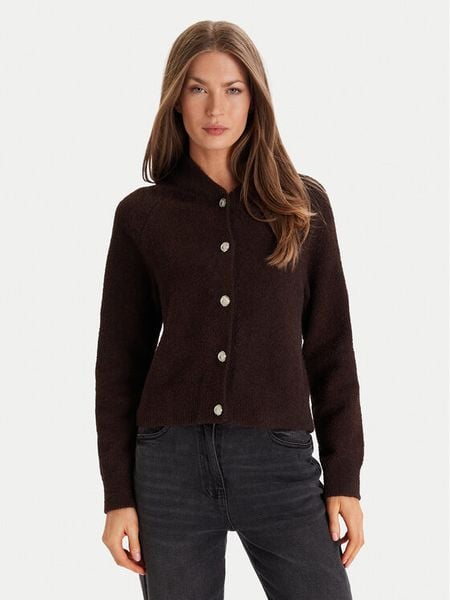 Morgan Kardigan 252-MPACK Brązowy Regular Fit. Brązowe kardigany Morgan, m, bez wzorów, z syntetyku. Za 189.99 zł.