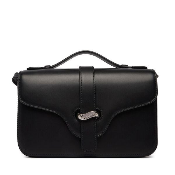 Torebka Emporio Armani. Czarne listonoszki Emporio Armani, bez wzorów, bez dodatków. Za 2,219.00 zł.