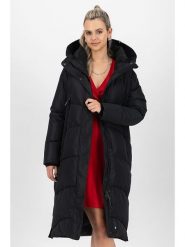 Alife and kickin Płaszcz zimowy "Juna" w kolorze czarnym rozmiar: L. Czarne płaszcze Alife and Kickin, na zimę, l, bez wzorów, z puchu, bez kaptura. Za 323.50 zł.