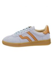 GANT Footwear Skórzane sneakersy "Cuzima" w kolorze błękitno-jasnobrązowym rozmiar: 37. Niebieskie trampki GANT Footwear, bez wzorów, bez zapięcia. Za 367.99 zł.