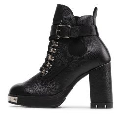 Botki Rage Age. Czarne botki Rage Age, bez wzorów, bez obcasa, na słupku, bez zapięcia. Za 749.99 zł.