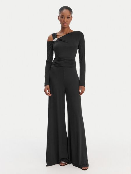 Marciano Guess Kombinezon 6RGD12 6262Z Czarny Regular Fit. Czarne sukienki Marciano Guess, z aplikacjami, z syntetyku, bez kołnierzyka, bez ramiączek. Za 1,289.00 zł.