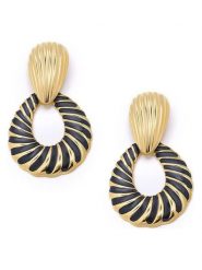 MOODE Kolczyki-wkrętki "Viviane" rozmiar: onesize. Żółte kolczyki MOODE, ze stali. Za 52.99 zł.