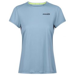 Koszulka do biegania damska Inov-8 Performance Short Sleeve. Niebieskie bluzki Inov-8, l, bez wzorów, sportowe, bez kołnierzyka, bez ramiączek. Za 190.99 zł.