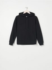 Bluza basic z kapturem - czarny. Czarne bluzy Sinsay, l, bez wzorów, z dresówki, z kapturem. W wyprzedaży za 27.99 zł.