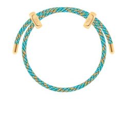 Bransoletka Liana, pozłacana, wielokolorowa w niebieskich odcieniach. Niebieskie bransoletki Lilou, pozłacane. Za 149.00 zł.