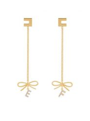 Elisabetta Franchi Kolczyki OR-49A-52E2-V160 Złoty. Żółte kolczyki Elisabetta Franchi, metalowe. Za 489.99 zł.
