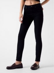 Guess Jeans Jeansy W5YA92 D6311 Czarny Skinny Fit. Czarne jeansy Guess Jeans, z aplikacjami. Za 349.00 zł.