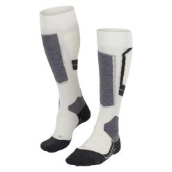 Podkolanówki damskie Falke SK4. Białe skarpety Falke, bez wzorów, z materiału. Za 159.60 zł.