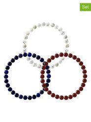 Pearline Bransoletki (3 szt.) z kamieniami szlachetnymi rozmiar: onesize. Białe bransoletki Pearline, z agatem. Za 130.99 zł.