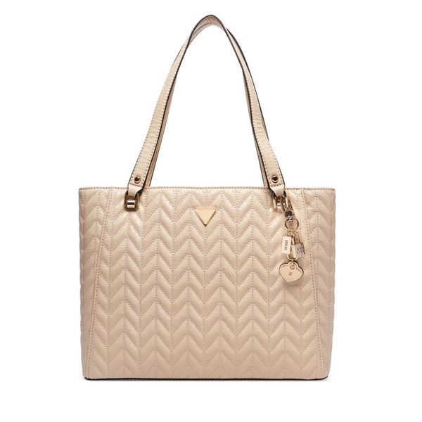 Torebka Guess. Brązowe shopper Guess, z aplikacjami, bez dodatków. Za 607.99 zł.